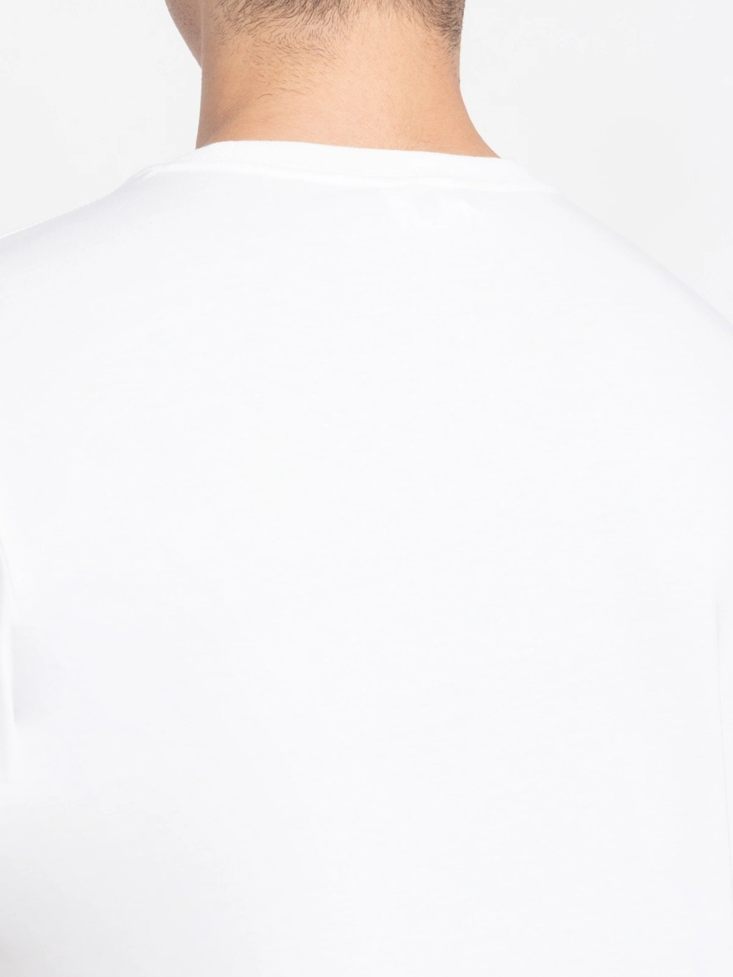 Adidas White Cotton Regular Fit T-Shirt