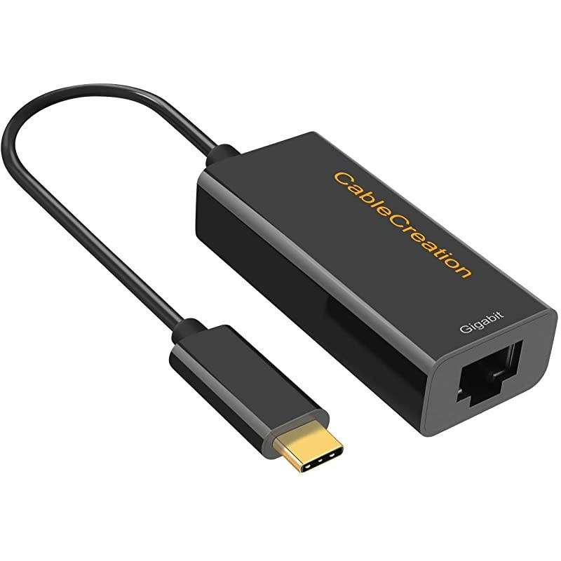 USB C Ethernet Adapter  USB Type C to RJ45 Gigabit LAN Network Adapter Supporting 101001000 Mbps Compatible with MacBook Pro 2020 iPad Pro 2020 Surface Book 2Galaxy S20 Black
