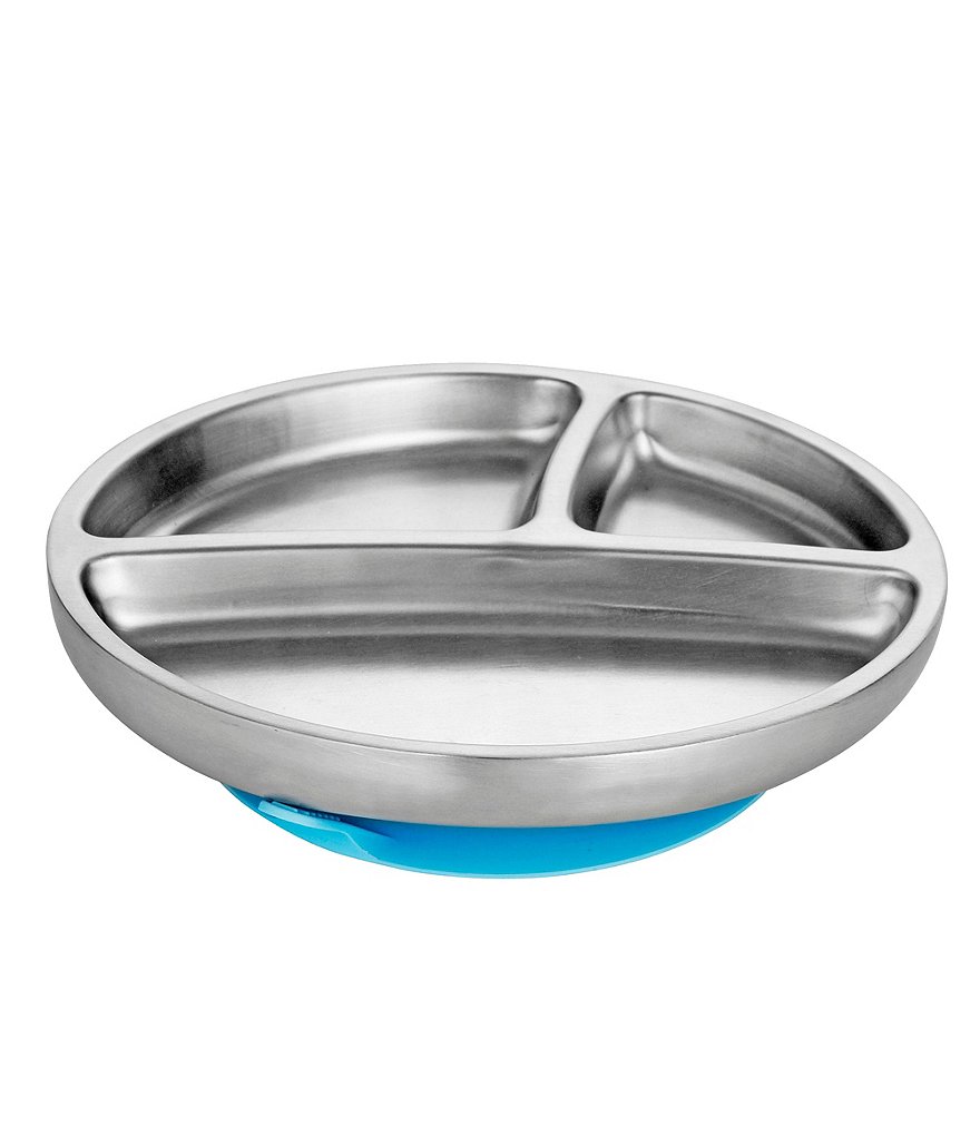 Avanchy Stainless Steel Suction Toddler Feeding Plate