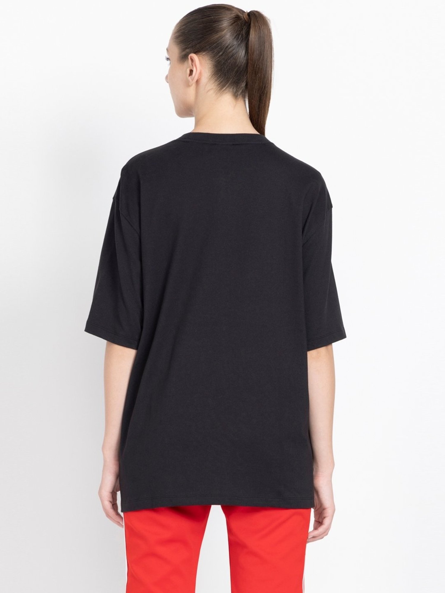 Adidas Originals Black Cotton T-Shirt