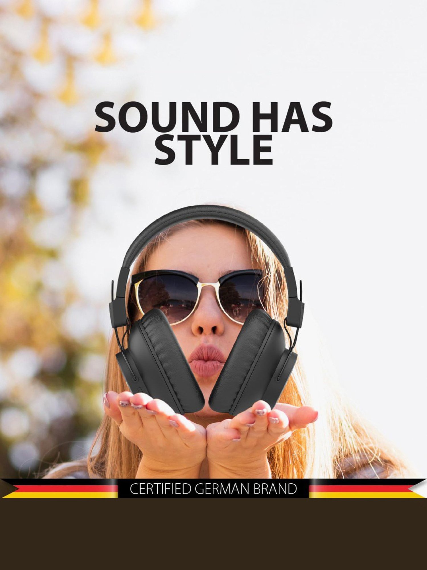 Blaupunkt BH41 Over Ear BT Wireless Headphones with Built in Mic & TurboVolt Fast Charging (Black)