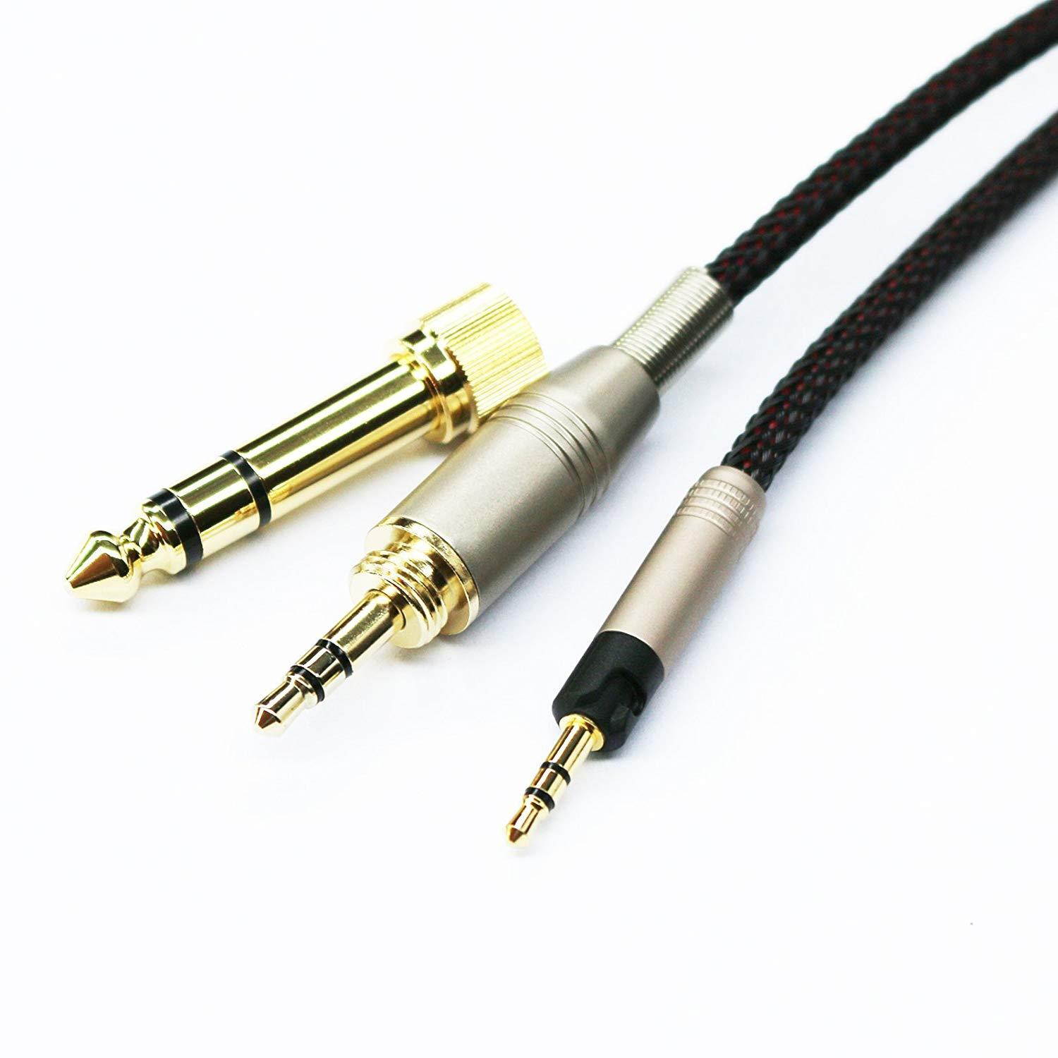 1.2m 3.9ft Replacement Audio upgrade Cable For Sennheiser HD6 MIX HD7 HD8 DJ Headphones
