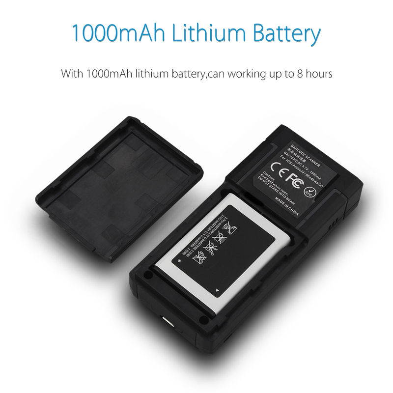 Eyoyo Portable 1D Bluetooth Wireless Barcode Scanner Support Windows Android iOS