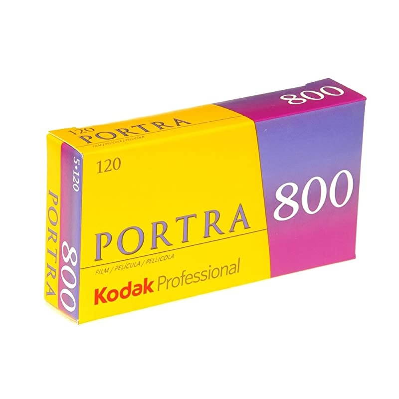 812 7946 Professional Portra 800 Color Negative Film 120 (ISO 800) 5 Roll Pack