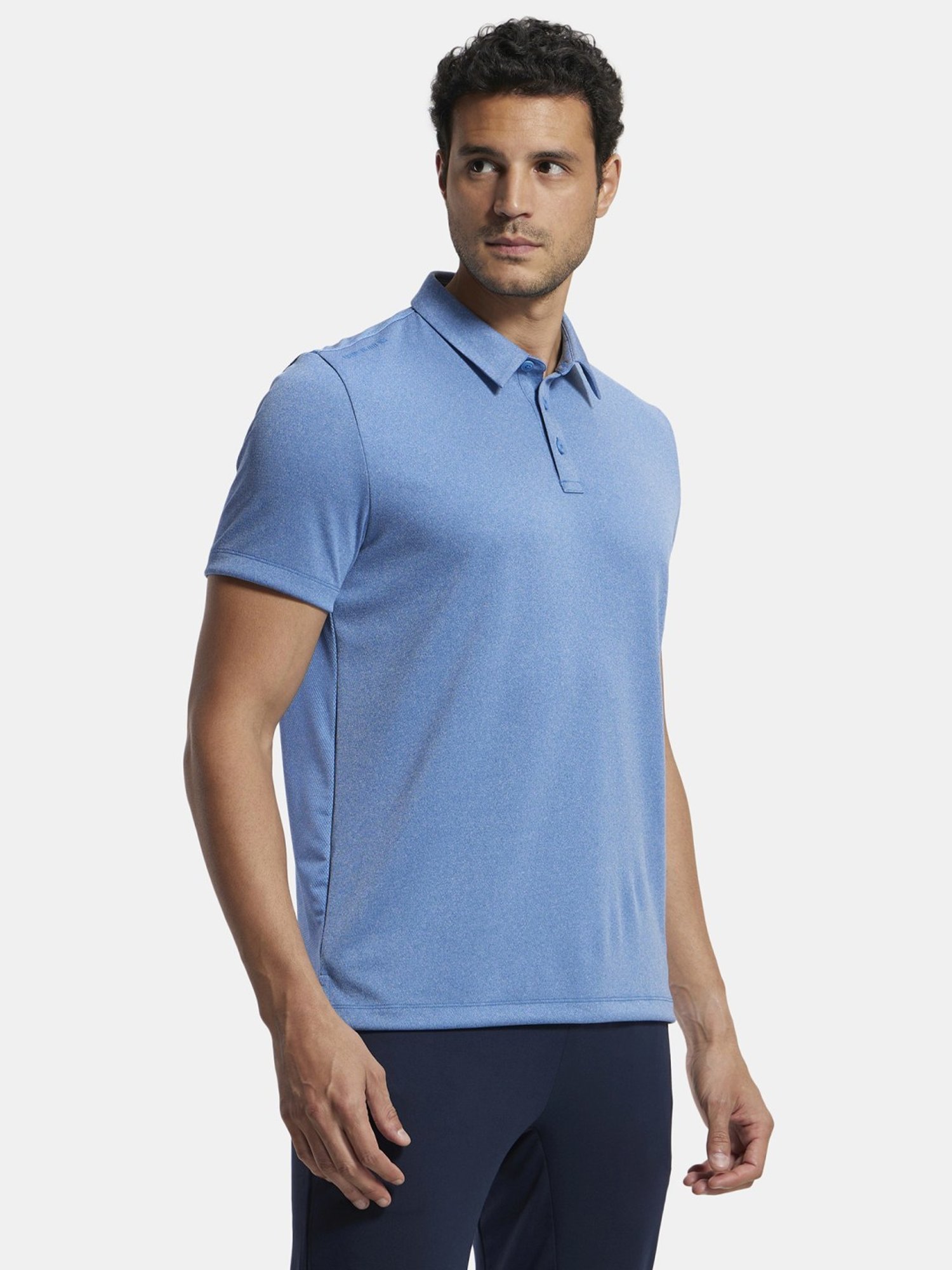 Jockey Blue Regular Fit Sports Polo T-Shirt