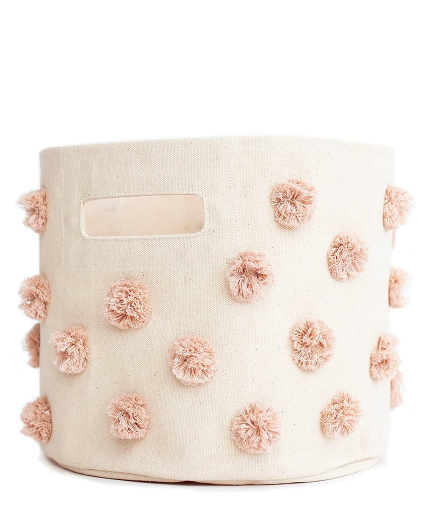 Edgehill Collection Hand-Woven Rattan Market Basket