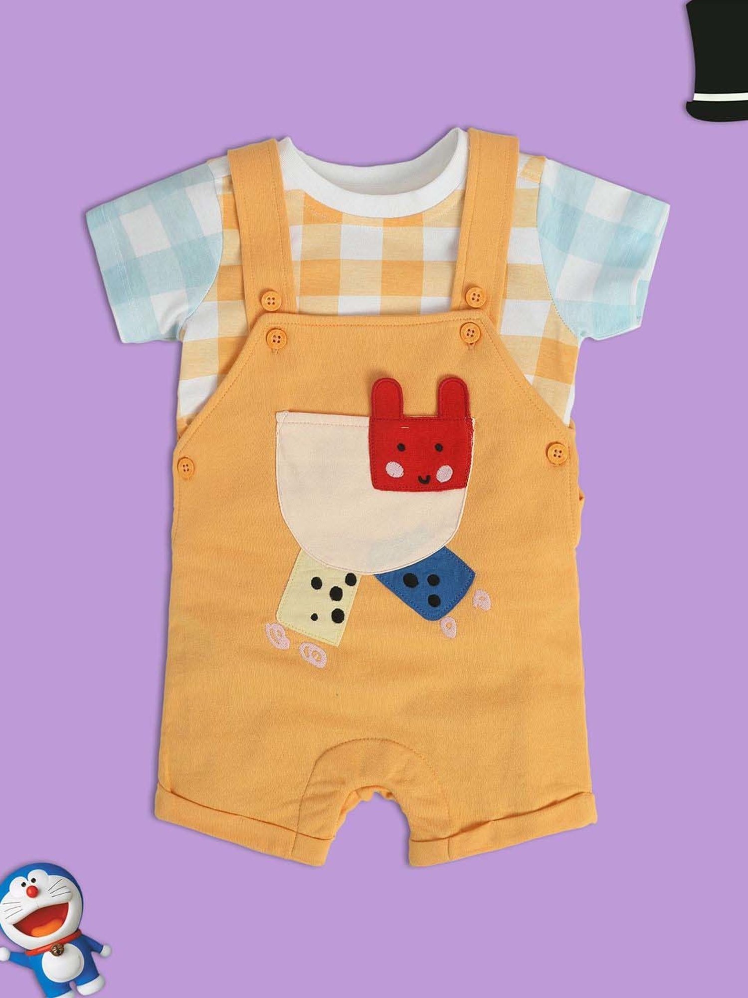 Mothercare Kids Multicolor Checks Shirt with T-Shirt