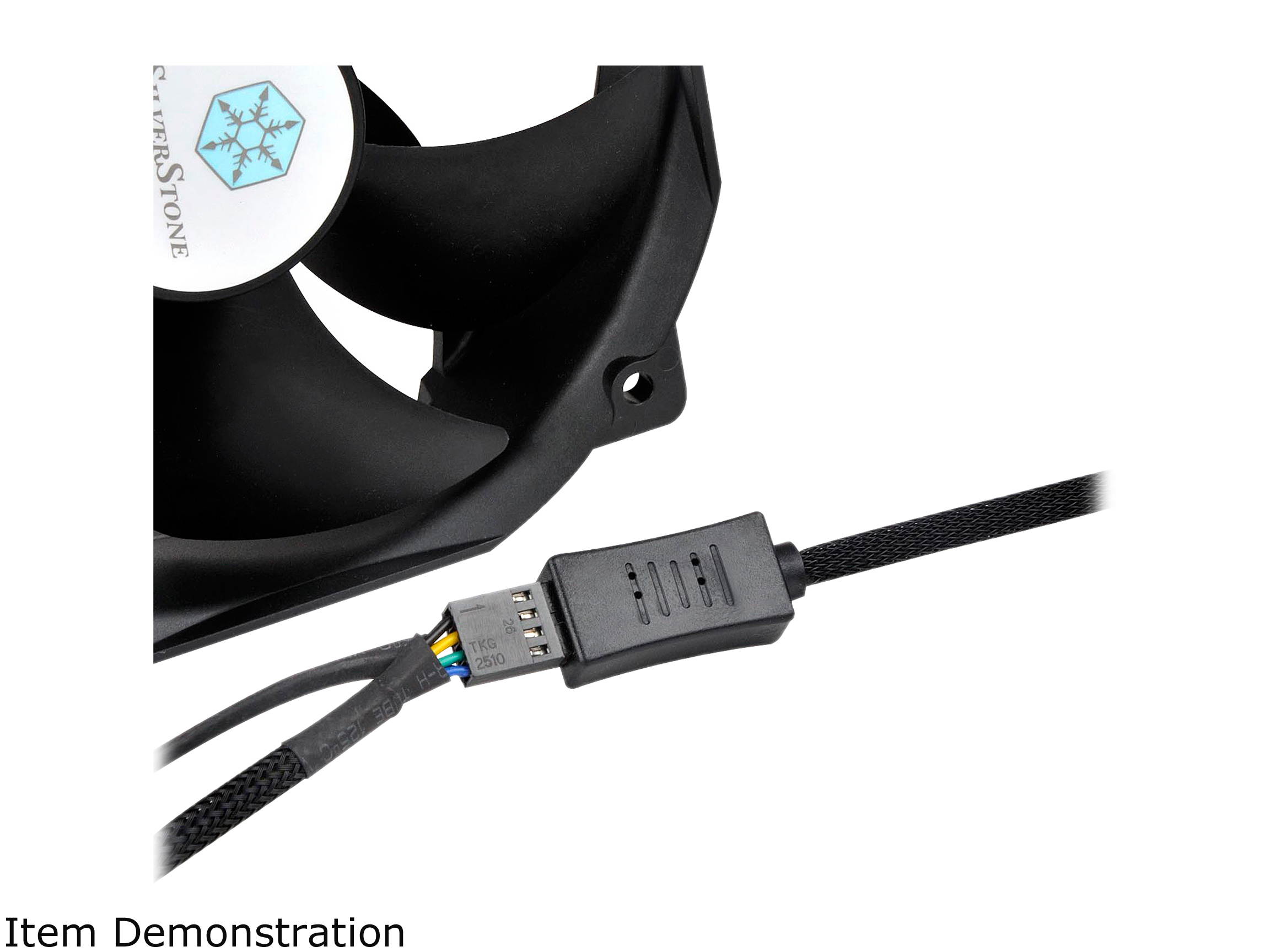 SilverStone PWM Fan RPM Reduction Cable Dual Pack, Black CPF05