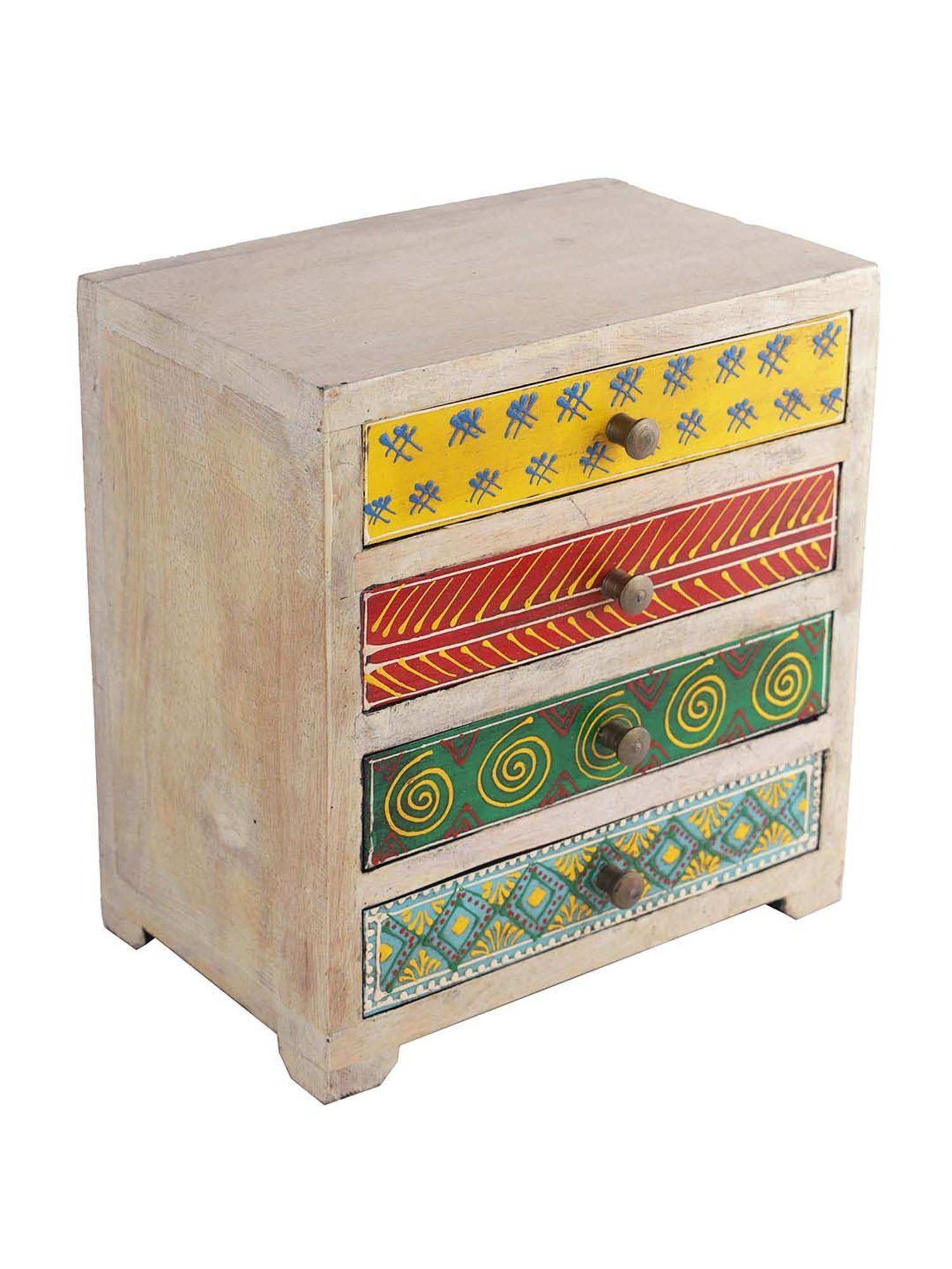 Aapno Rajasthan Multicolor Wooden Chest Drawer