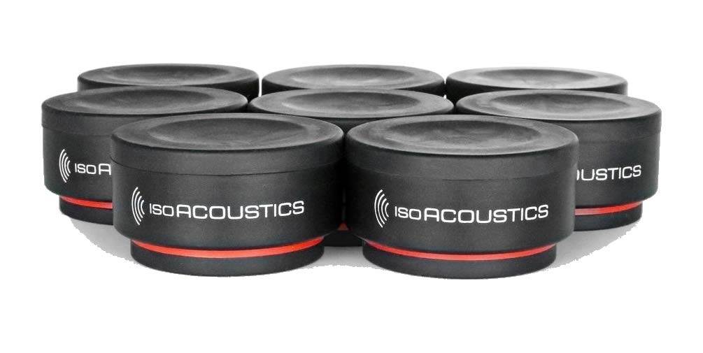 IsoAcoustics ISO-PUCK MINI Vibration Isolators for Small Studio Monitors and Speakers (8-pack)