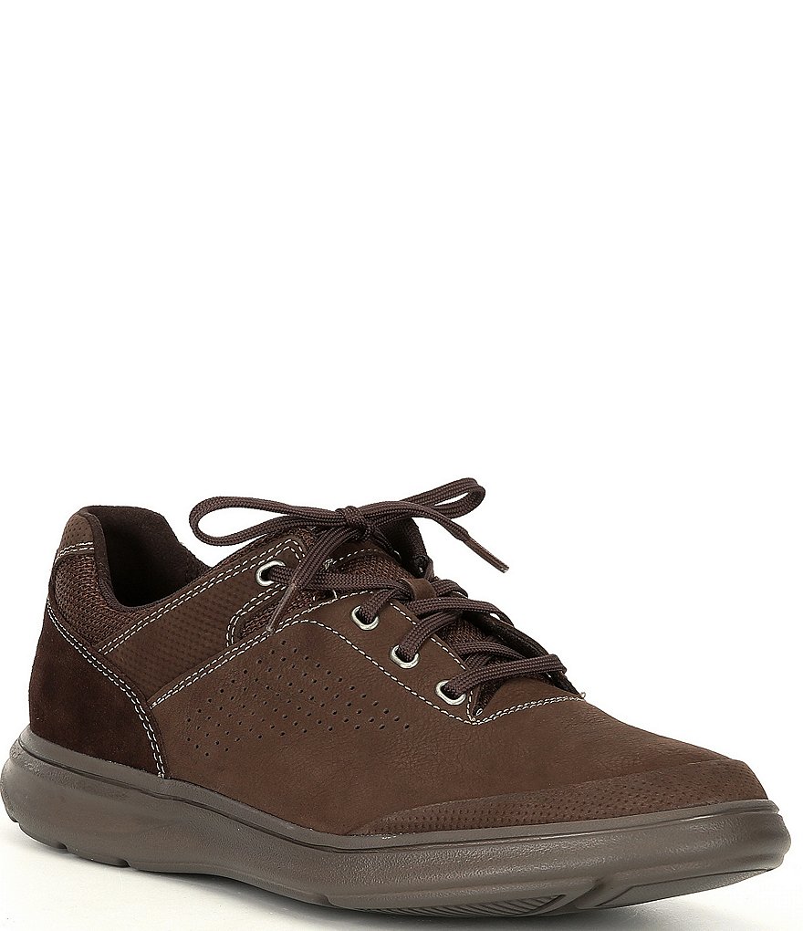 Rockport Men's Zaden UBal Suede Embossed Lace-Up Oxfords