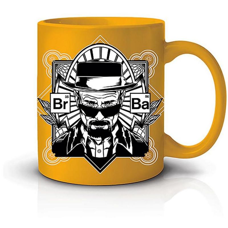 Just Funky Breaking Bad Yellow Heisenberg 20oz Coffee Mug