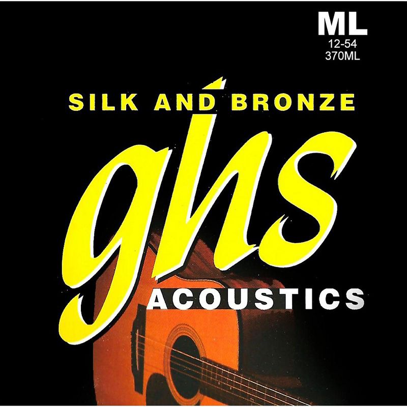 GHS Silk/Phospor Bronze Medium Light Acoustic Guitar Strings (12-54)