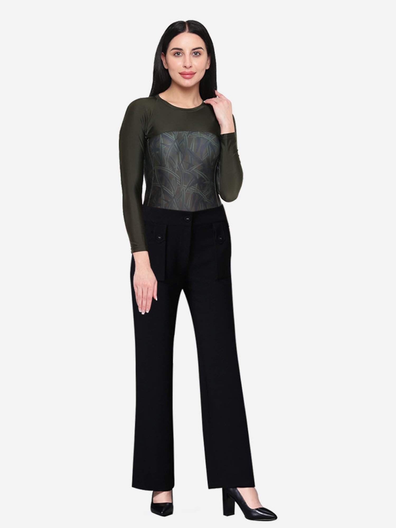 IO Green Printed Kneesuit