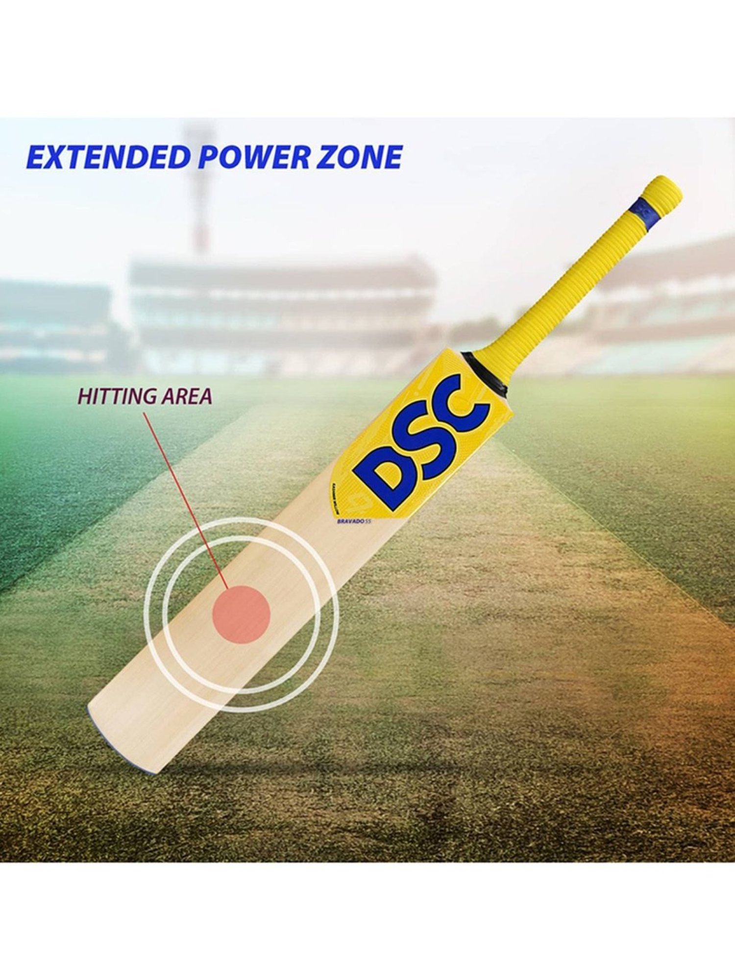 DSC Bravado 33 Kashmir Willow Cricket Bat Size - Mens