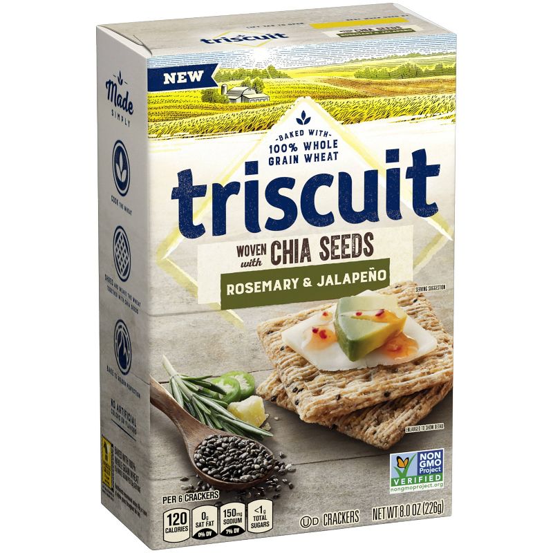 Triscuit Rosemary and Jalapeno Grain Crackers - 8oz