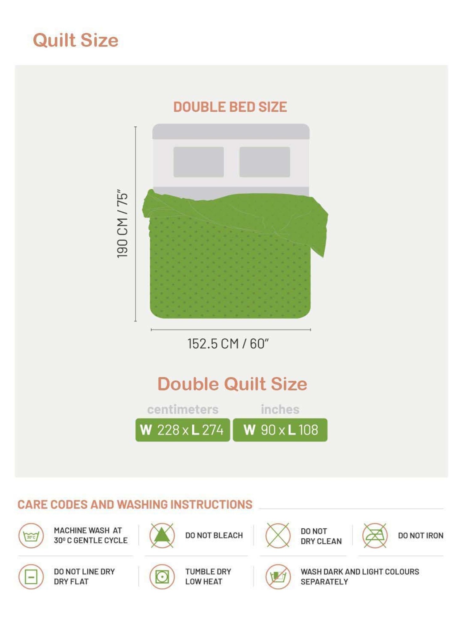 DDECOR Live Beautiful Blue 100% Cotton 136 TC Double Queen Reversible Quilt