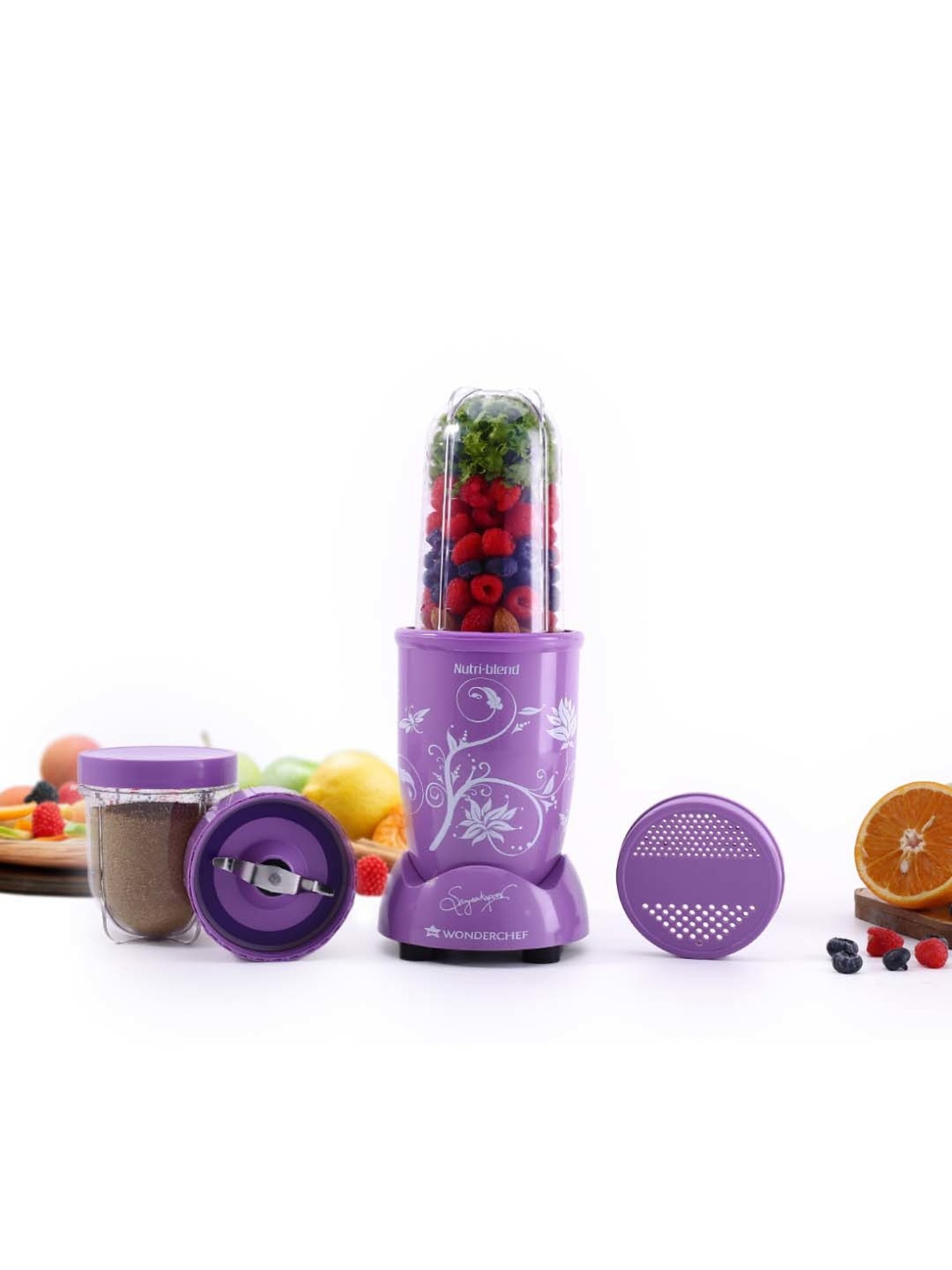 Wonderchef Nutri Blend Orchid 22000 RPM 400W Copper Motor with 2 Jars & 2-Yr Warranty, Recipe Book