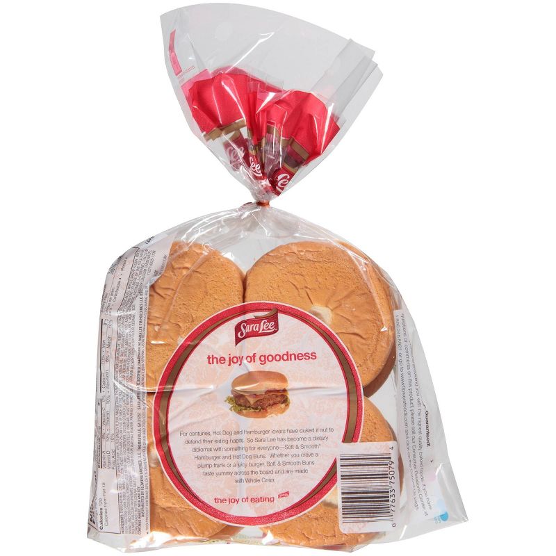 Sara Lee Whole Grain White Hamburger Buns - 12oz/8ct