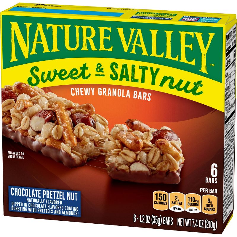 Nature Valley Sweet & Salty Chocolate Pretzel Nut Granola Bars - 6ct
