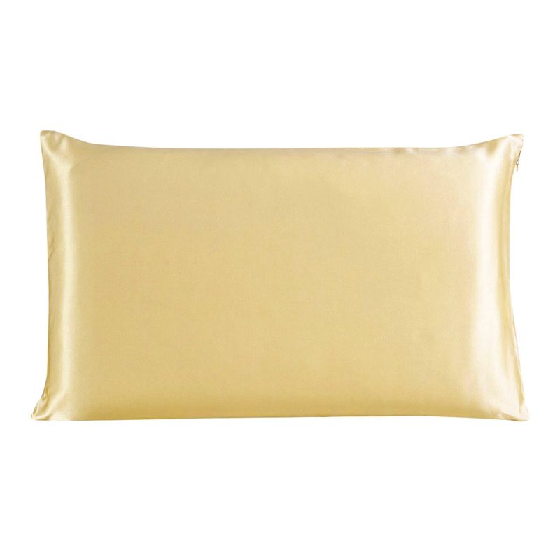 1 Pc Standard 100% Mulberry Silk Pillowcase Champagne - PiccoCasa