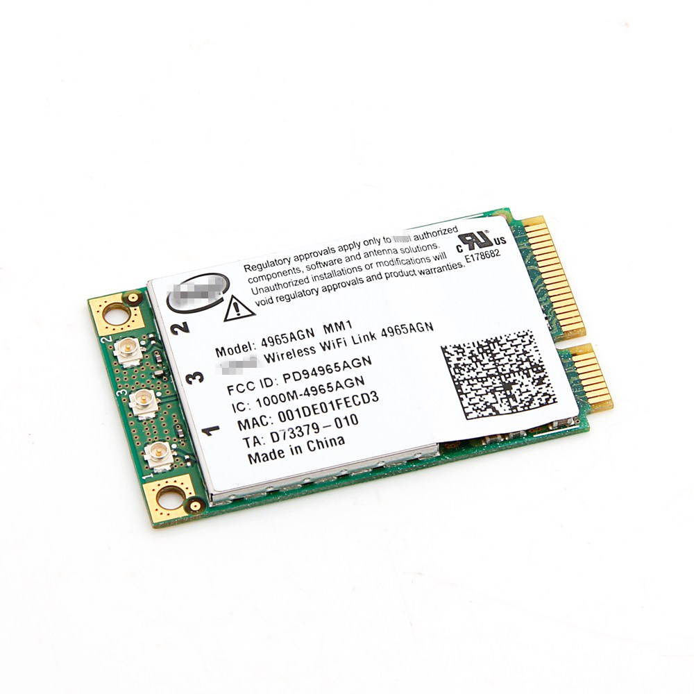 For DELL D520 D620 D820 D630 D830  Wireless Wifi Mini Pci-e 4965 AGN Card 300Mbps 802.11a/b/g/n 2.4ghz and 5.0ghz
