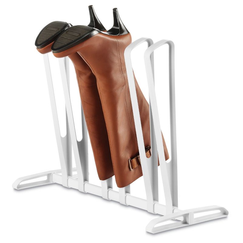 Whitmor 3-Pair Boot Rack White