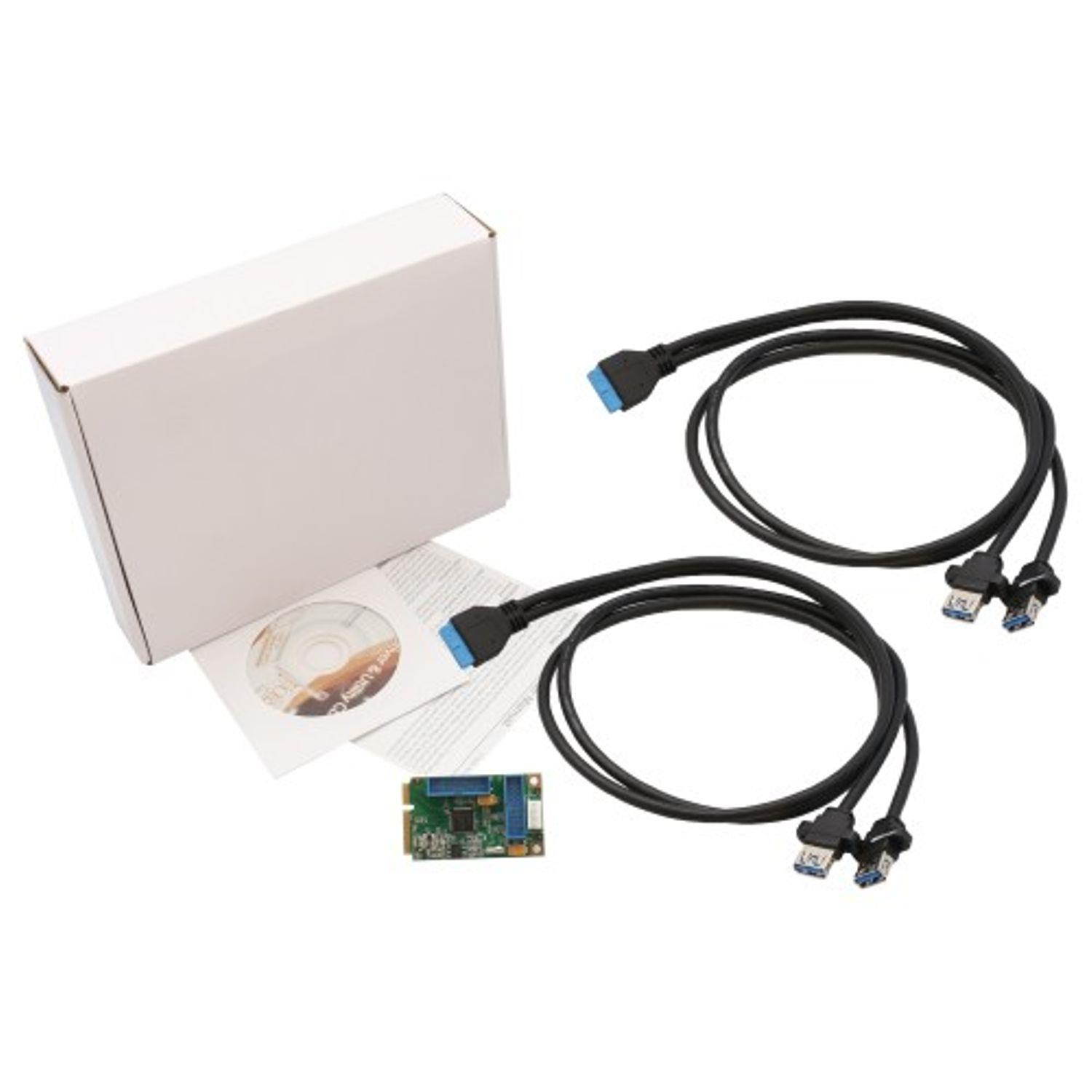 SYBA SD-MPE20215 Mini Pci-Express 2.0 4-Port Usb3.0 Card