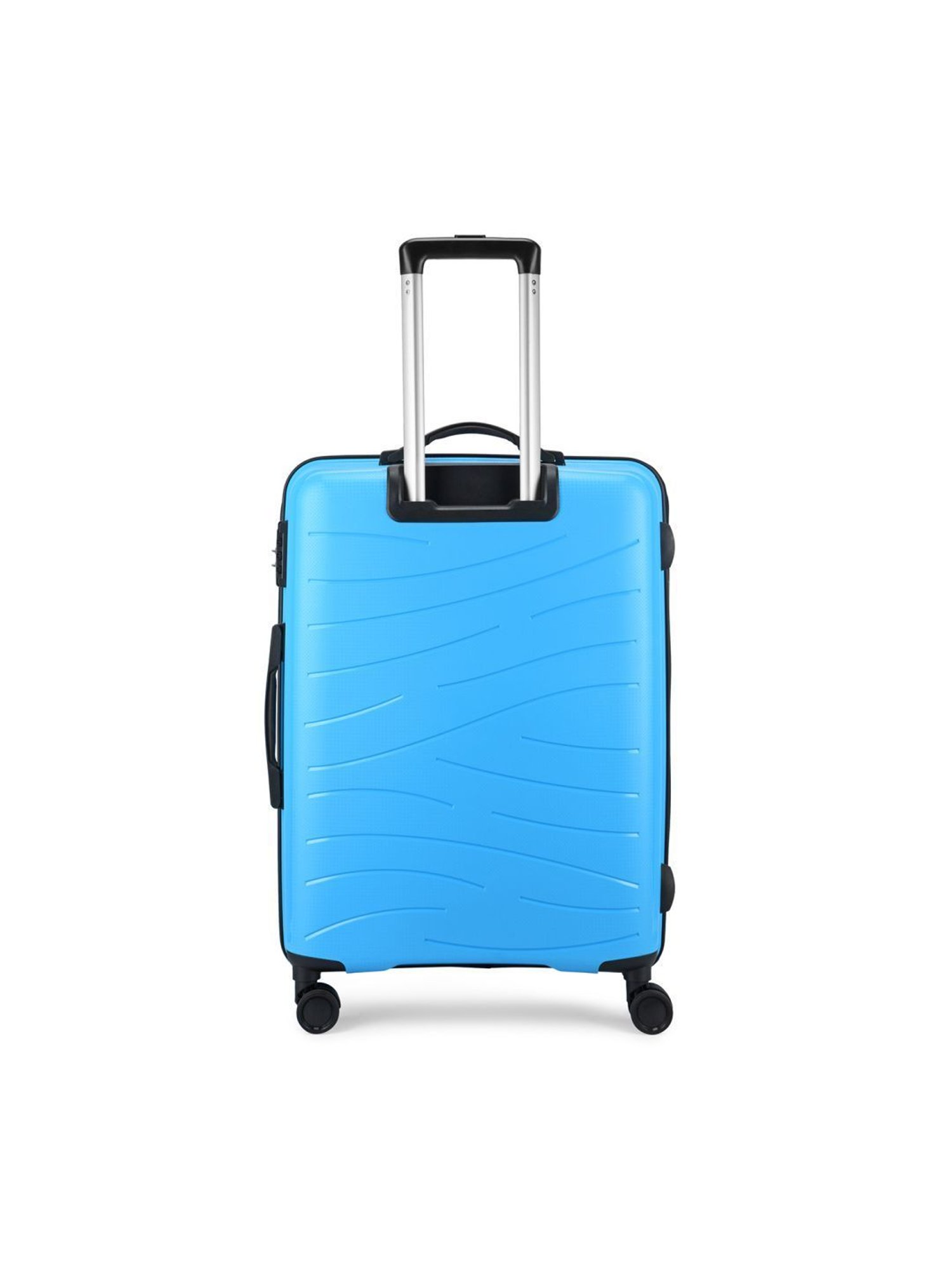 Skybags Maximus Blue Textured Hard Medium Trolley Bag - 29 cm