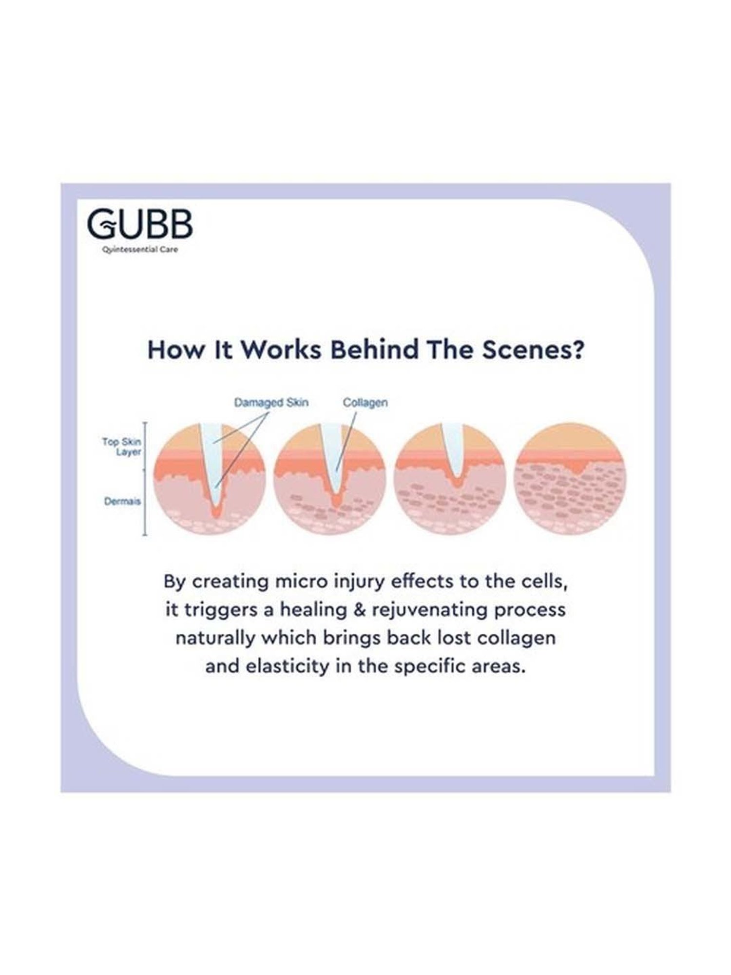 GUBB Transparent Pink Derma Roller