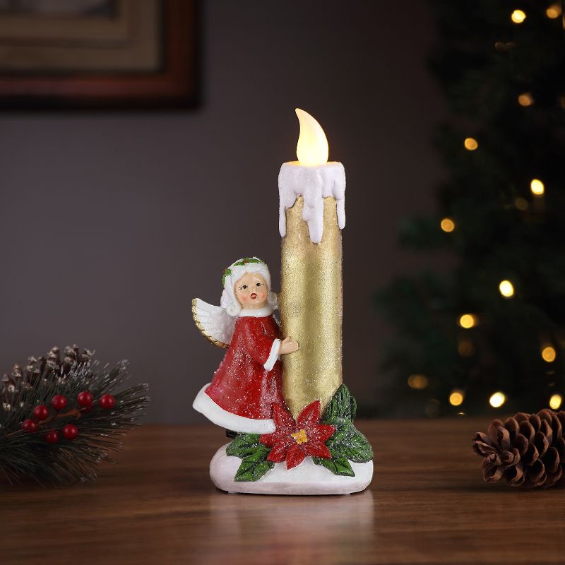 Mr. Christmas Nostalgic Flickering LED Candle - Angel - 12.5"