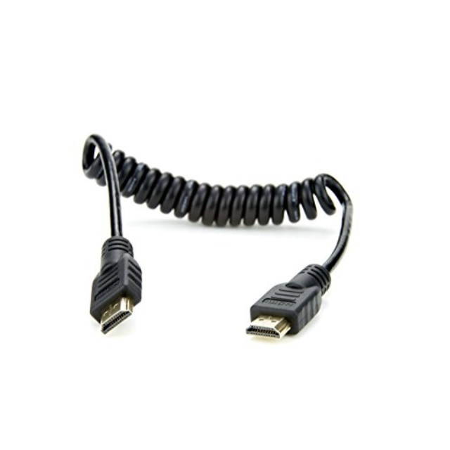 Atomos 11.81"/30cm Coiled Full Size HDMI to Full Sized HDMI Cable #ATOMCAB010