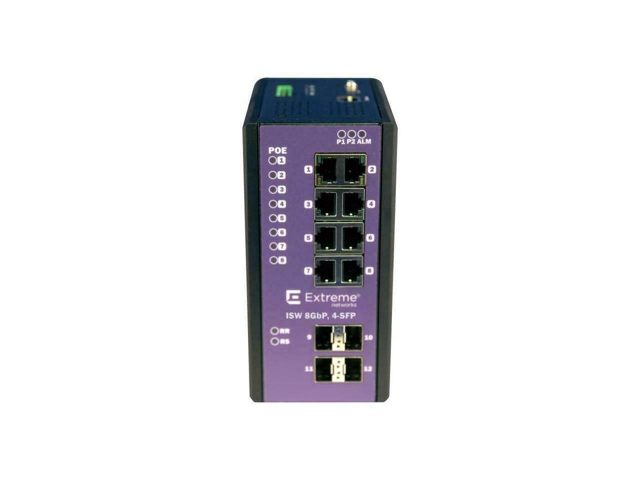 Extreme Networks - 16804 - Extreme Networks ISW 8GBP,4-SFP Ethernet Switch - 8 Ports - Manageable - 2 Layer Supported -