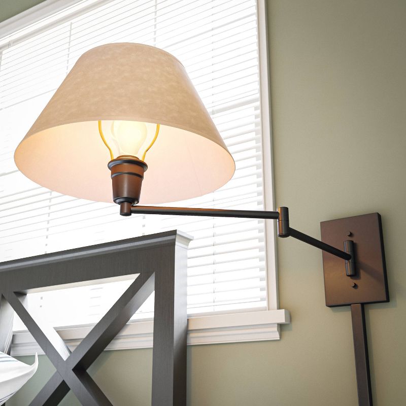 3-way Simplicity Swing Arm Lamp Matte Black - 3R Studios