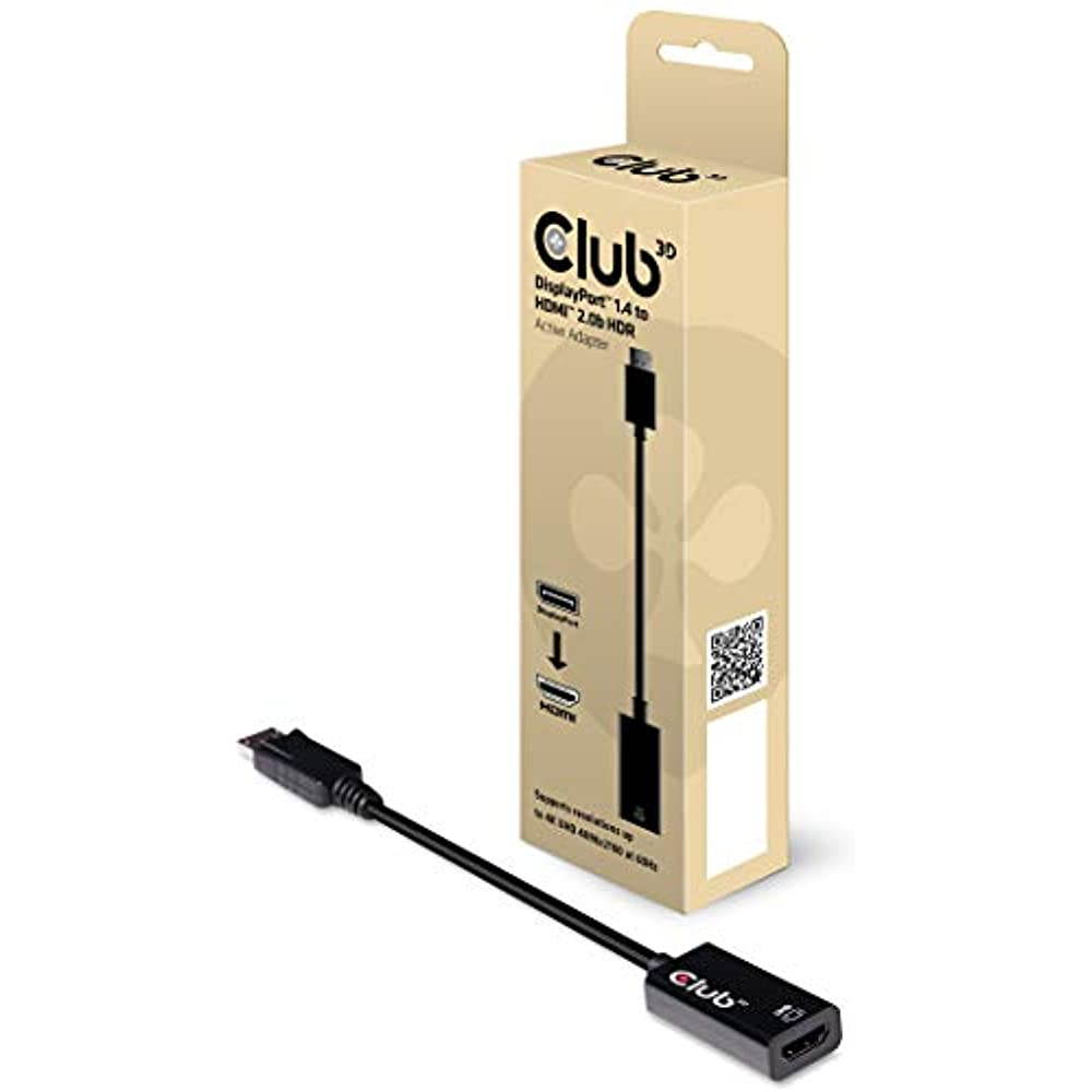 CLUB 3D CAC-1080 DP 1.4 TO HDMI 2.0A 4K 60HZ HDR