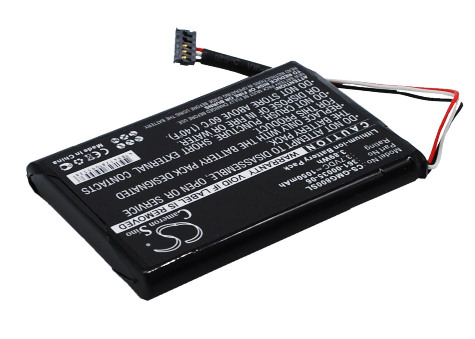 1050mAh Battery for Garmin Approach G8, 361-00035-06