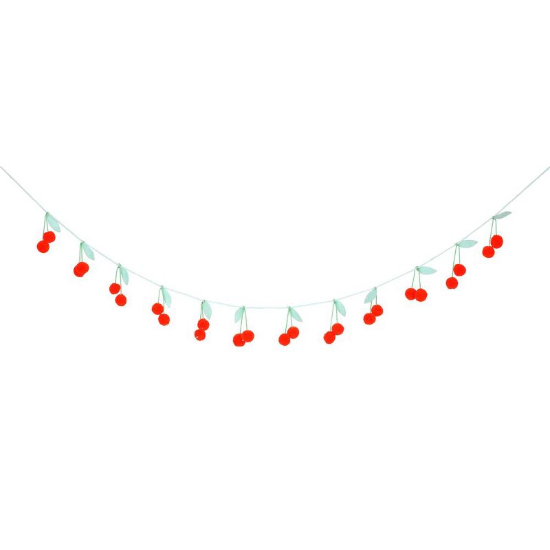 Meri Meri - Cherry Garland - Party Decorations and Accessories - 1ct