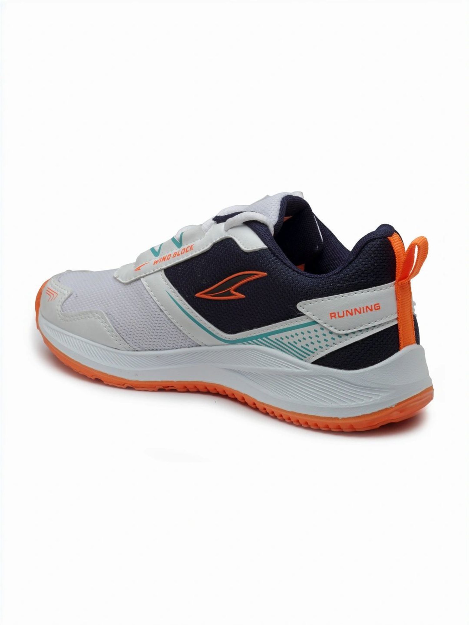 Asian Kids White Running Shoes