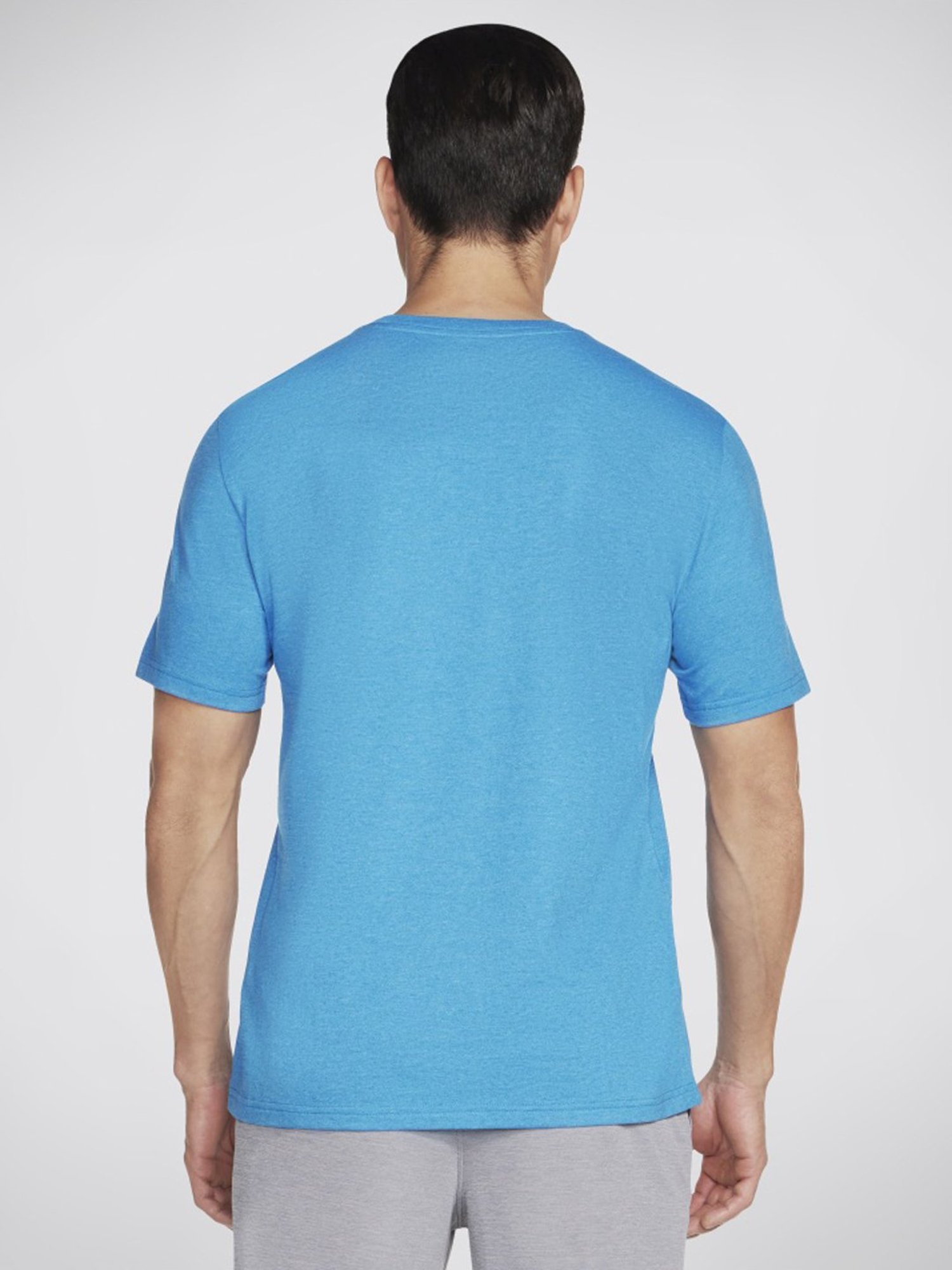 Skechers Blue Relaxed Fit Printed T-Shirt