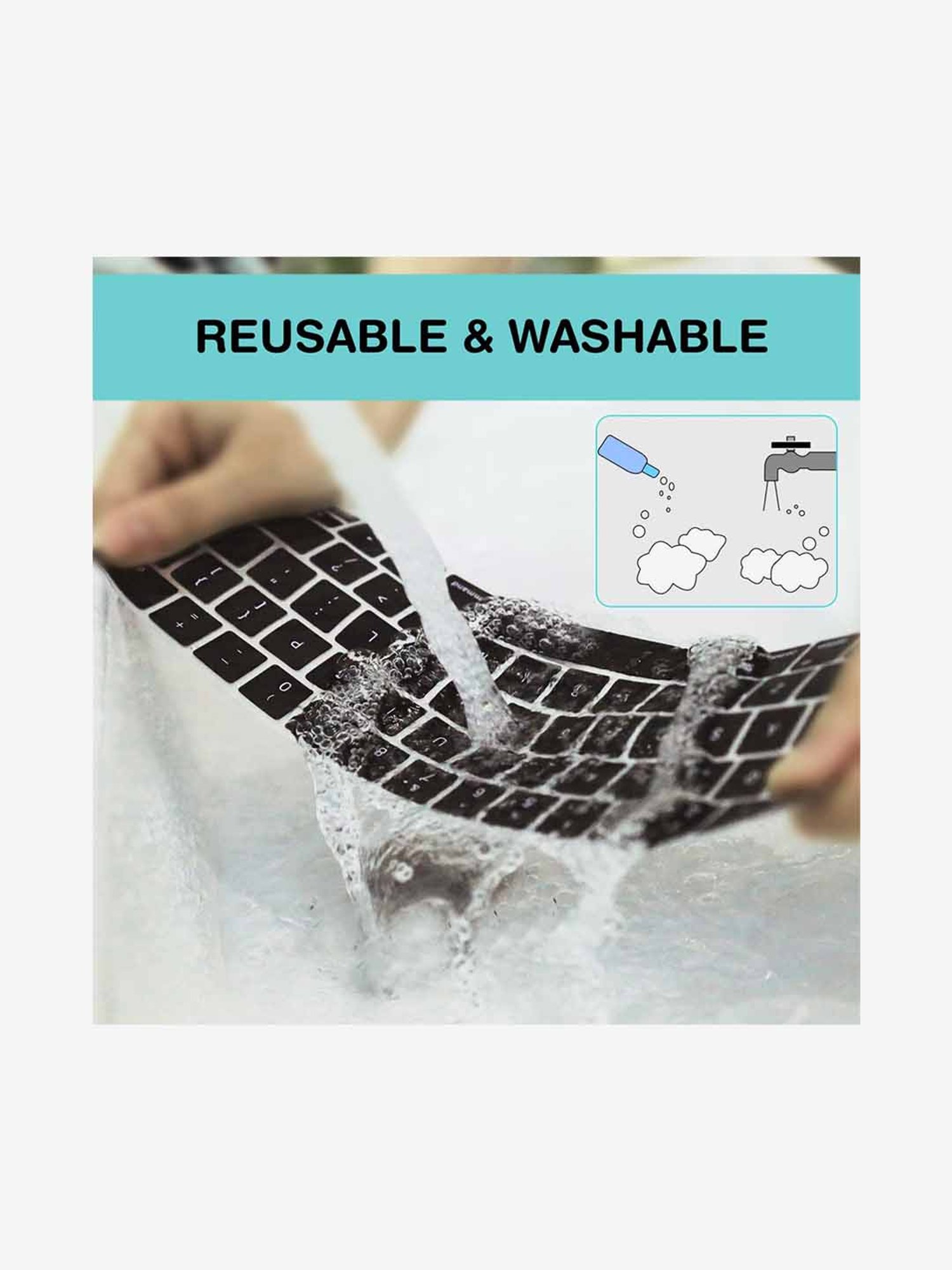 Gripp Keyboard Cover Silicone Skin Macbook Pro 13 (Black)