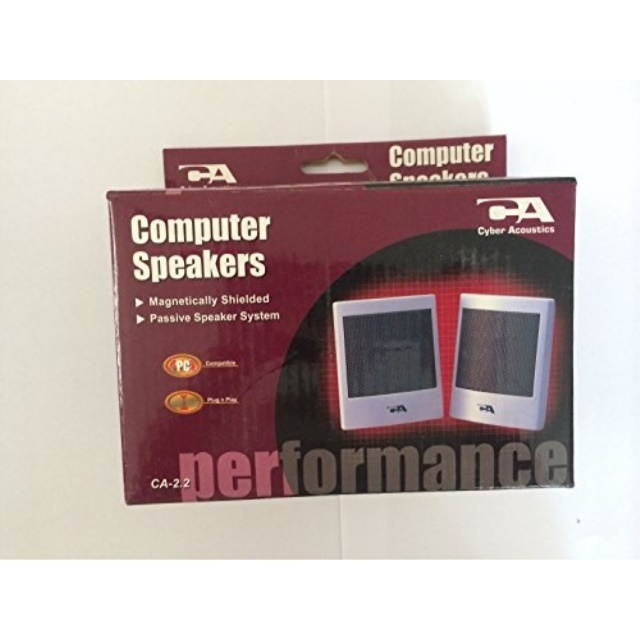 Cyber Acoustics CA2.2 2.0 Computer Speakers (2-Speaker)