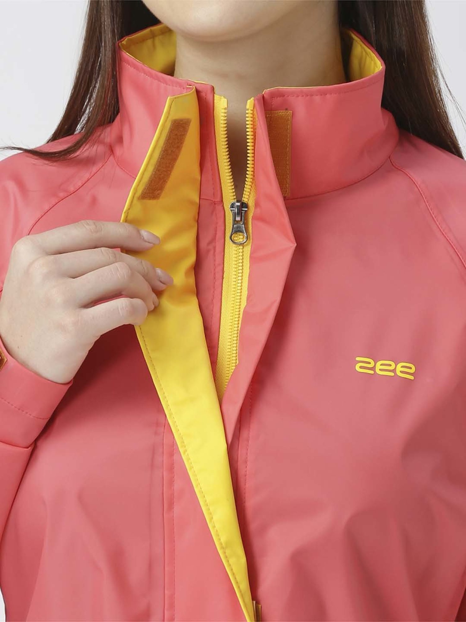 Zeel Red Regular Fit Rain Jacket
