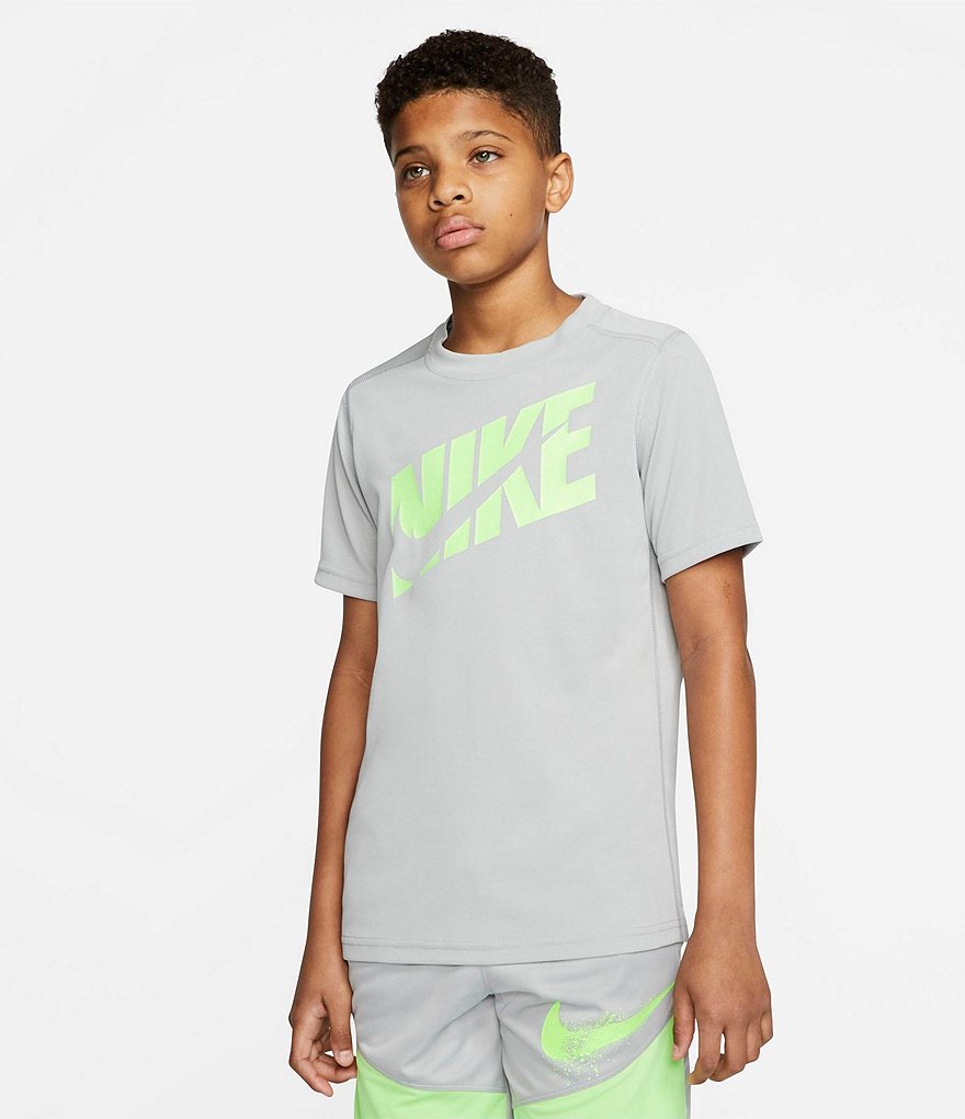 Nike Big Boys 8-20 Short-Sleeve Double Logo Training Tee