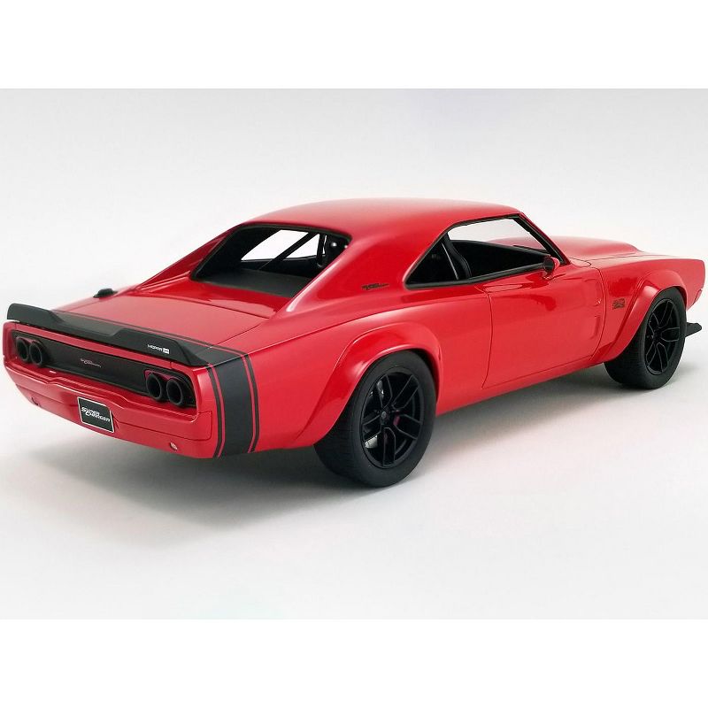 1968 Dodge Super Charger Concept Red with Black Tail Stripe "USA Exclusive" Series 1/18 Model Car by GT Spirit for ACME