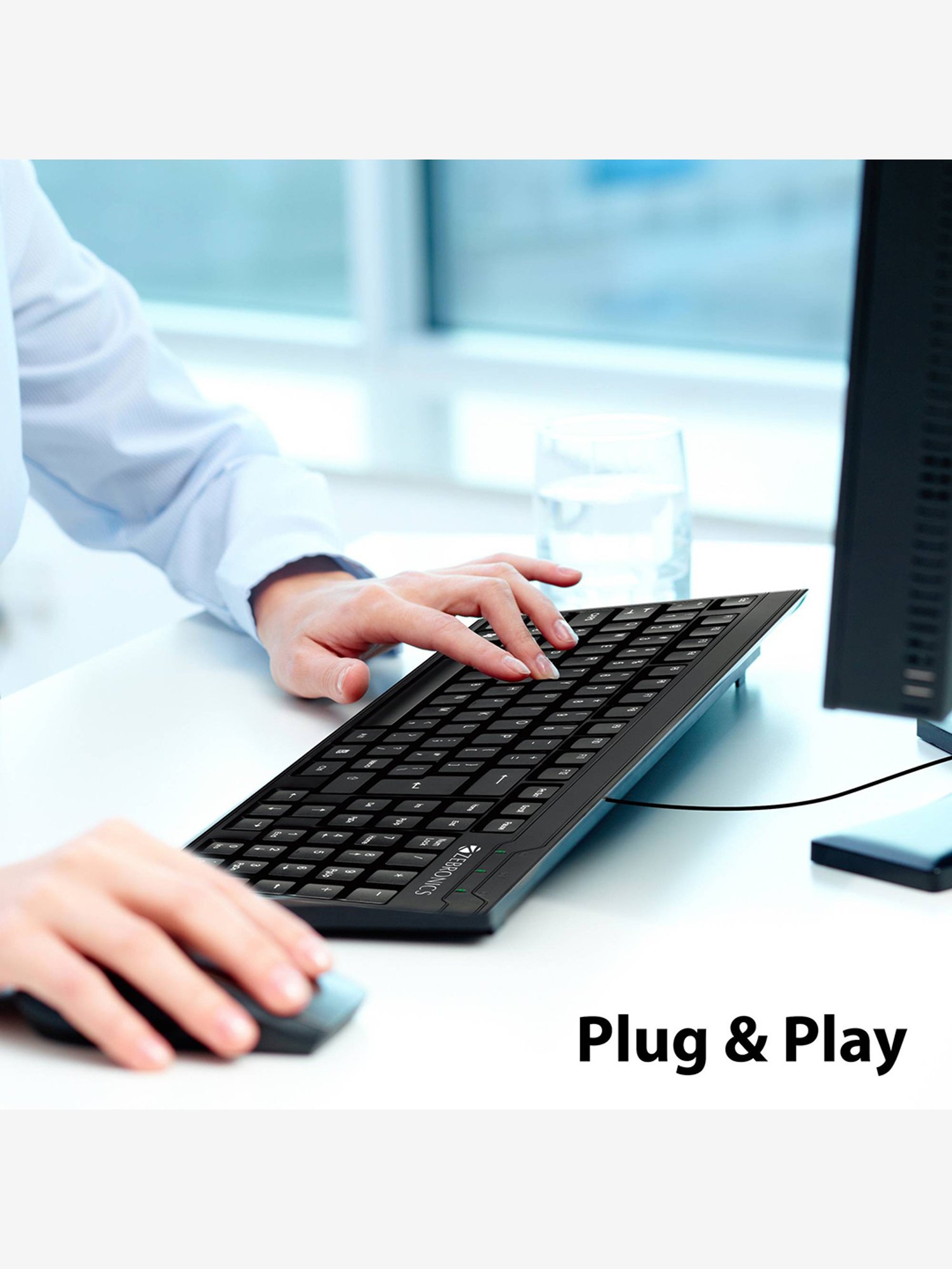 Zebronics Zeb-K35 Wired USB Keyboard (Black)