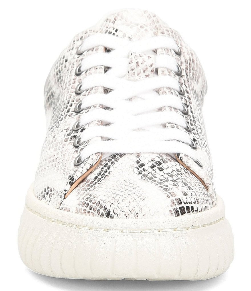 Sofft Parkyn Snake Print Leather Platform Sneakers