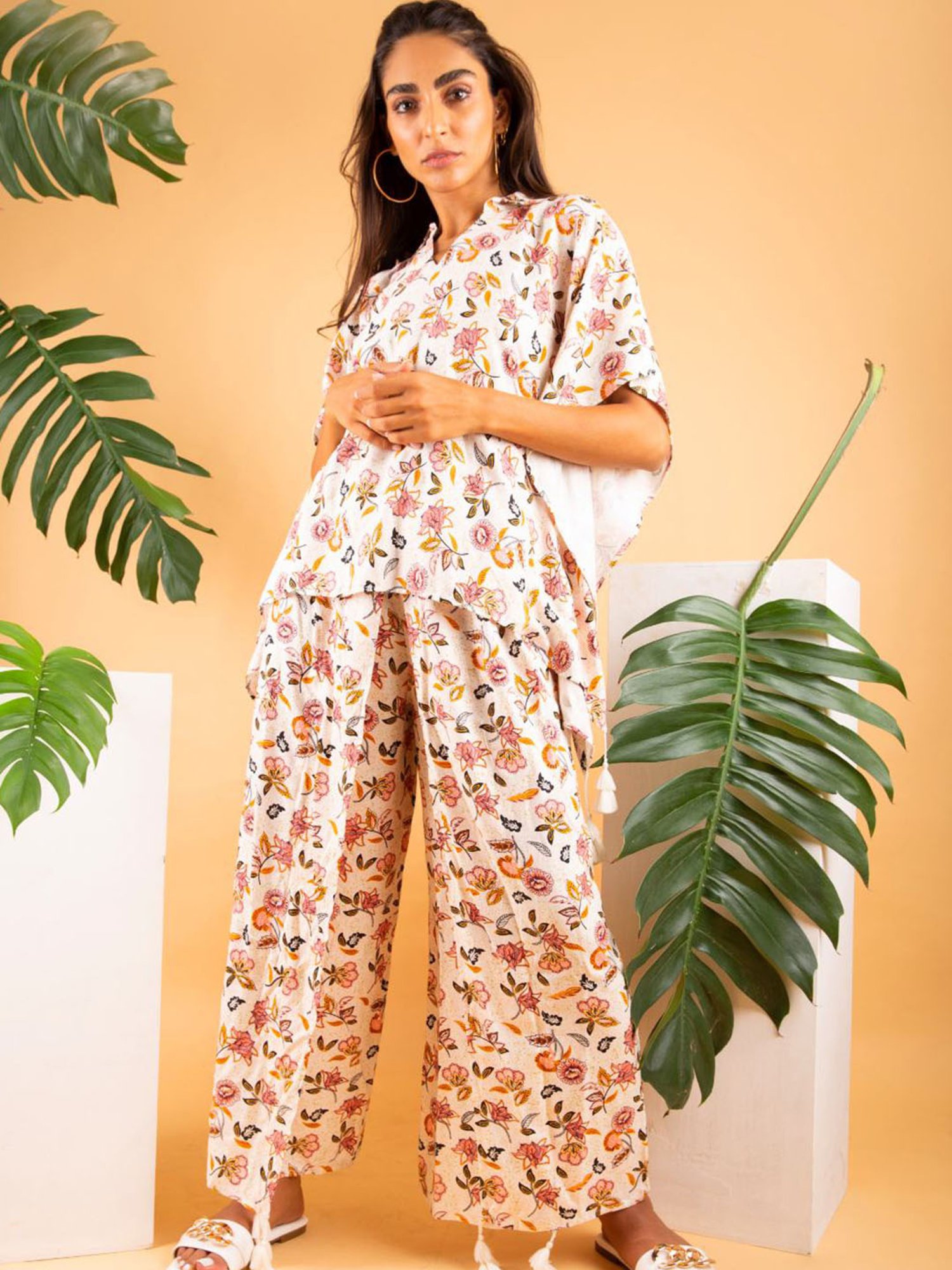 Dusk Attire Multicolor Melora Poncho Set