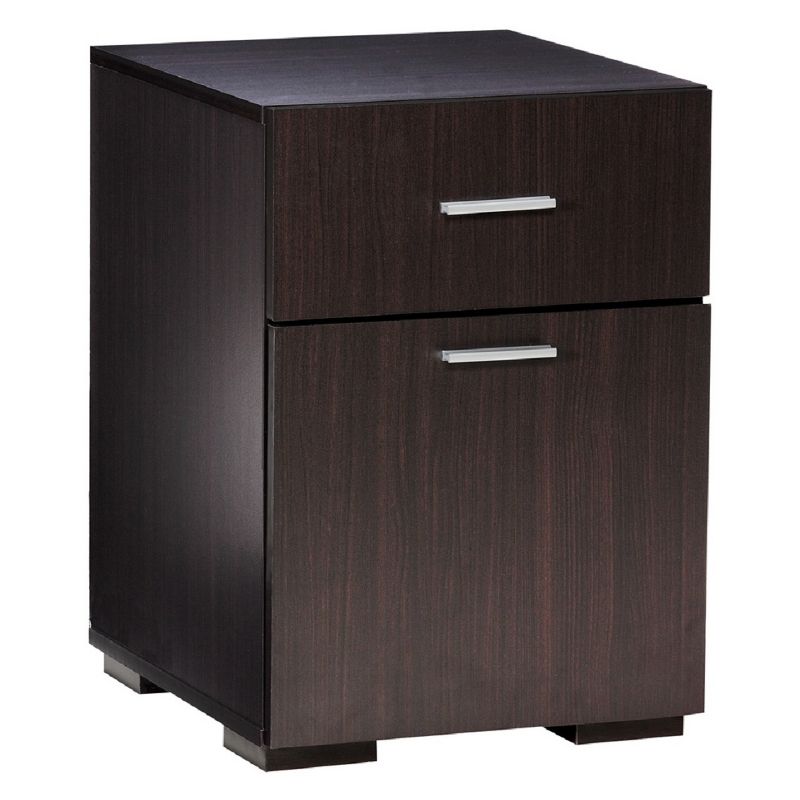 2 Drawer Cabinet Espresso - OneSpace