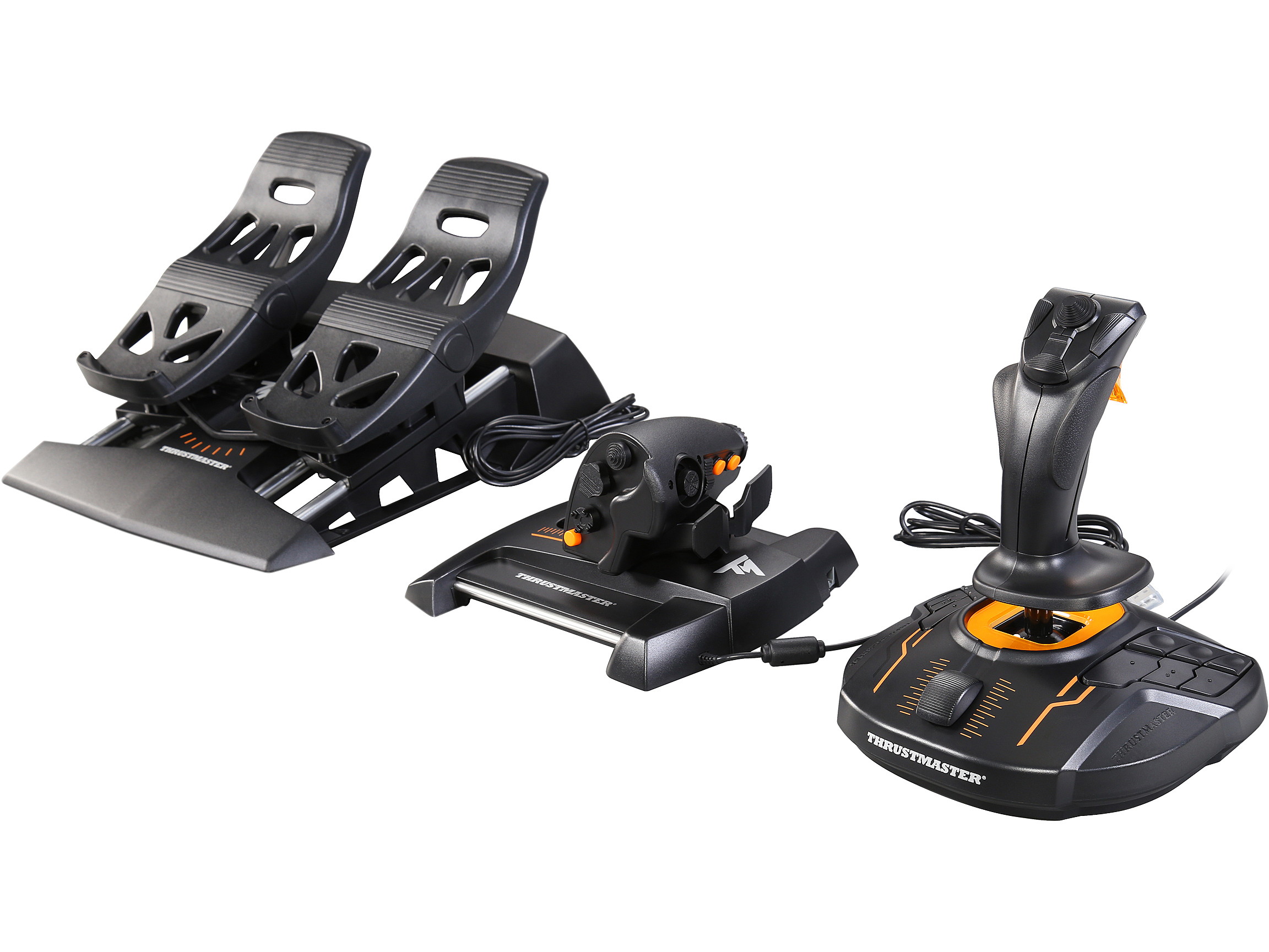 Thrustmaster T.16000M FCS Flight Pack: Joystick, Throttle and Rudder Pedals for PC
