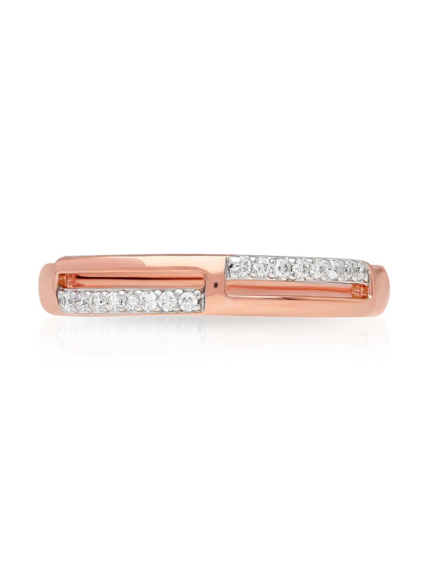 Malabar Gold and Diamonds 18k IGI Certified Diamond Rose Gold Ring for Women